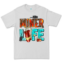Dove Grey miner life Premium Tee - AdoDesignShop