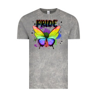 Cloud Rock rainbow butterfly pride lgbtq Vintage Tee - MaliasSmallBusiness