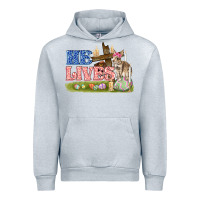 Heather Grey he lives easter Urban Hoodie - FaDigitalArtStudio