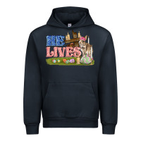 Navy he lives easter Urban Hoodie - FaDigitalArtStudio