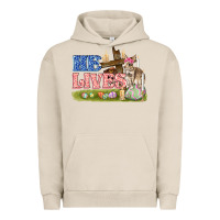 Pigment French Oak he lives easter Urban Hoodie - FaDigitalArtStudio