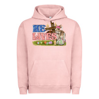 Pigment Salmon he lives easter Urban Hoodie - FaDigitalArtStudio