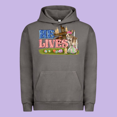 He Lives Easter Urban Hoodie Designed By Fadigitalartstudio