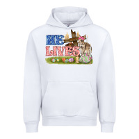 White he lives easter Urban Hoodie - FaDigitalArtStudio