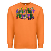 Carrot assistant principal mardi gras Premium Sweatshirt - CowGirlArtShop