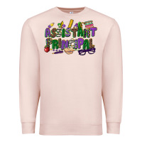 Pale Pink assistant principal mardi gras Premium Sweatshirt - CowGirlArtShop