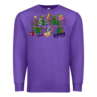 Purple assistant principal mardi gras Premium Sweatshirt - CowGirlArtShop