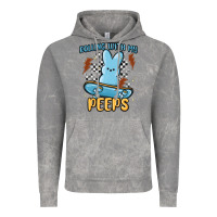 Cloud Rock skateboard bunny Vintage Hoodie - MaliasSmallBusiness