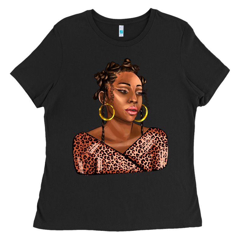 Afro Woman Ladies Tee by AdoDesignShop | Teevron