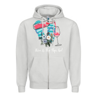 Dove Grey Wine Flip Flops Girl Zipper Hoodie - Bettercallsaul