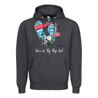 Smoke Wine Flip Flops Girl Zipper Hoodie - Bettercallsaul