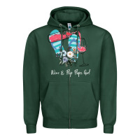 Sports Green Wine Flip Flops Girl Zipper Hoodie - Bettercallsaul