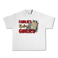 Lunar Rock curlies before girlies Urban Heavy Tee - MaliasSmallBusiness