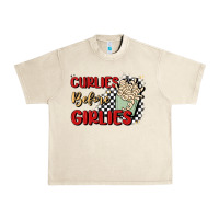 Sandshell curlies before girlies Urban Heavy Tee - MaliasSmallBusiness