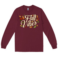 Burgundy fall vibes Long Sleeve Tee - JahusDesignShop