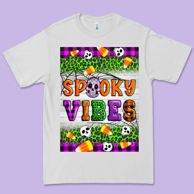 Halloween Spooky Vibes Premium Tee Designed By Artiststas
