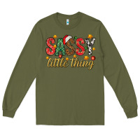 Army Green Sassy litte thing Long Sleeve Tee - NancyCooperArtShop