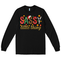 Black Sassy litte thing Long Sleeve Tee - NancyCooperArtShop