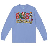 Colony Blue Sassy litte thing Long Sleeve Tee - NancyCooperArtShop