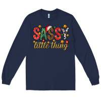 Navy Sassy litte thing Long Sleeve Tee - NancyCooperArtShop