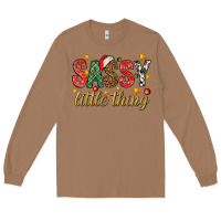 Toasted Coconut Sassy litte thing Long Sleeve Tee - NancyCooperArtShop