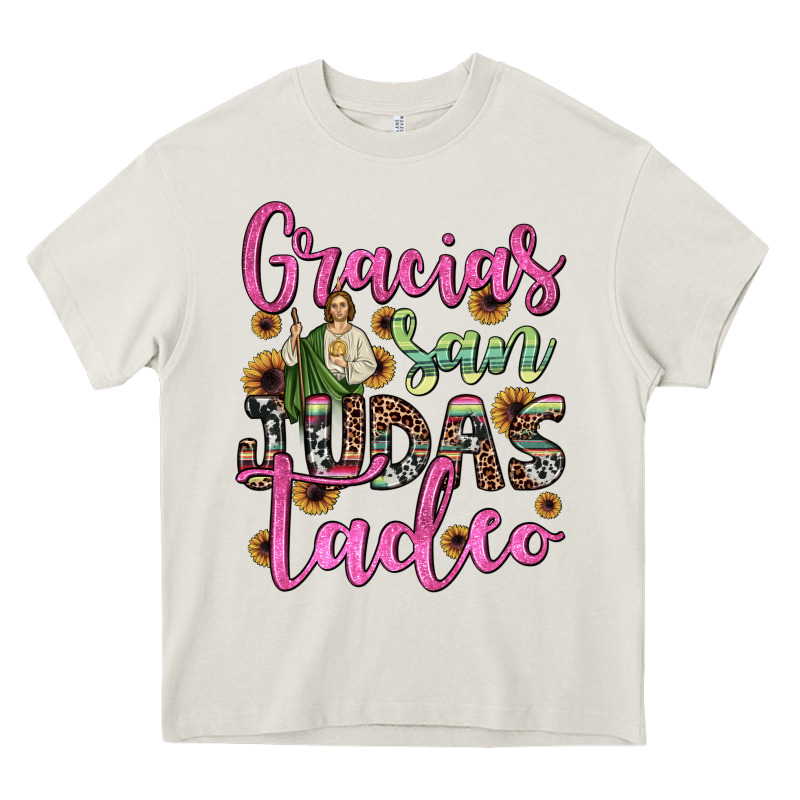 Gracias San Judas Tadeo Heavy Core Tee by JahusDesignShop | Teevron
