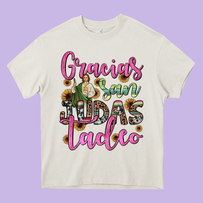 Gracias San Judas Tadeo Heavy Core Tee Designed By Jahusdesignshop