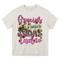 Cream gracias san judas tadeo Heavy Core Tee - JahusDesignShop