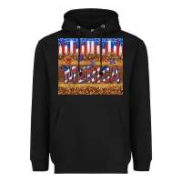 Black 'merica Heavyweight Hoodie - TumblerDesignByShophia