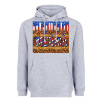 Heather Grey 'merica Heavyweight Hoodie - TumblerDesignByShophia