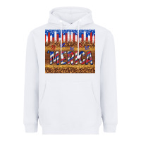 White 'merica Heavyweight Hoodie - TumblerDesignByShophia