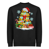 Black christmas tree with school bus Heavyweight Sweatshirt - MaliasSmallBusiness