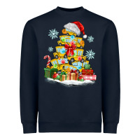 Christmas Tree With School Bus Heavyweight Sweatshirt | Teevron