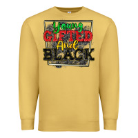Antique Gold young gifted and black Premium Sweatshirt - CowGirlArtShop
