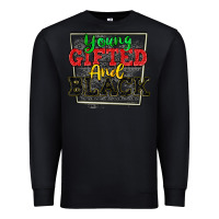 Black young gifted and black Premium Sweatshirt - CowGirlArtShop