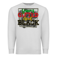 Dove Grey young gifted and black Premium Sweatshirt - CowGirlArtShop
