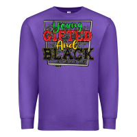 Purple young gifted and black Premium Sweatshirt - CowGirlArtShop
