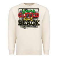 Sandshell young gifted and black Premium Sweatshirt - CowGirlArtShop