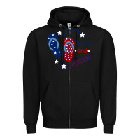 Black Flip Flops and Freedom Zipper Hoodie - Bettercallsaul
