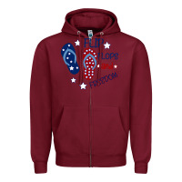 Burgundy Flip Flops and Freedom Zipper Hoodie - Bettercallsaul