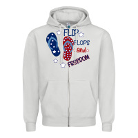 Dove Grey Flip Flops and Freedom Zipper Hoodie - Bettercallsaul