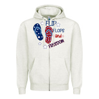 Oatmeal Heather Flip Flops and Freedom Zipper Hoodie - Bettercallsaul