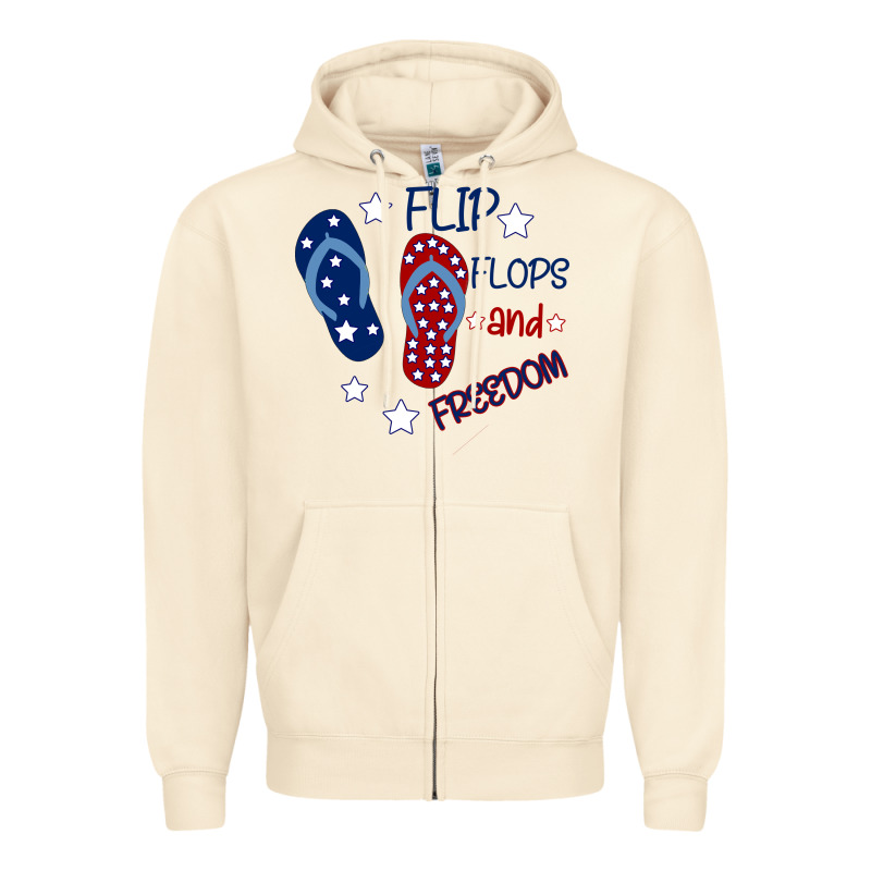 Flip Flops And Freedom Zipper Hoodie by Bettercallsaul | Teevron