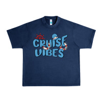 Navy cruise vibes Urban Heavy Tee - MaliasSmallBusiness