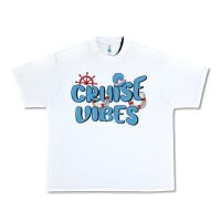 White cruise vibes Urban Heavy Tee - MaliasSmallBusiness