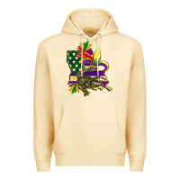 Pina Colada louisiana map american flag mardi gras Premium Hoodie - CowGirlArtShop
