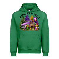 Emerald mardi gras hanging with my gnomies Urban Hoodie - FaDigitalArtStudio