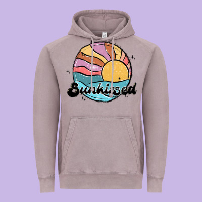 Sunkissed Vintage Hoodie Designed By Maliassmallbusiness