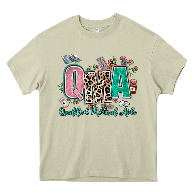 Qma Qualified Medical Aide Heavy Core Tee by AdoDesignShop | Teevron