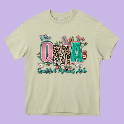 Qma Qualified Medical Aide Heavy Core Tee Designed By Adodesignshop